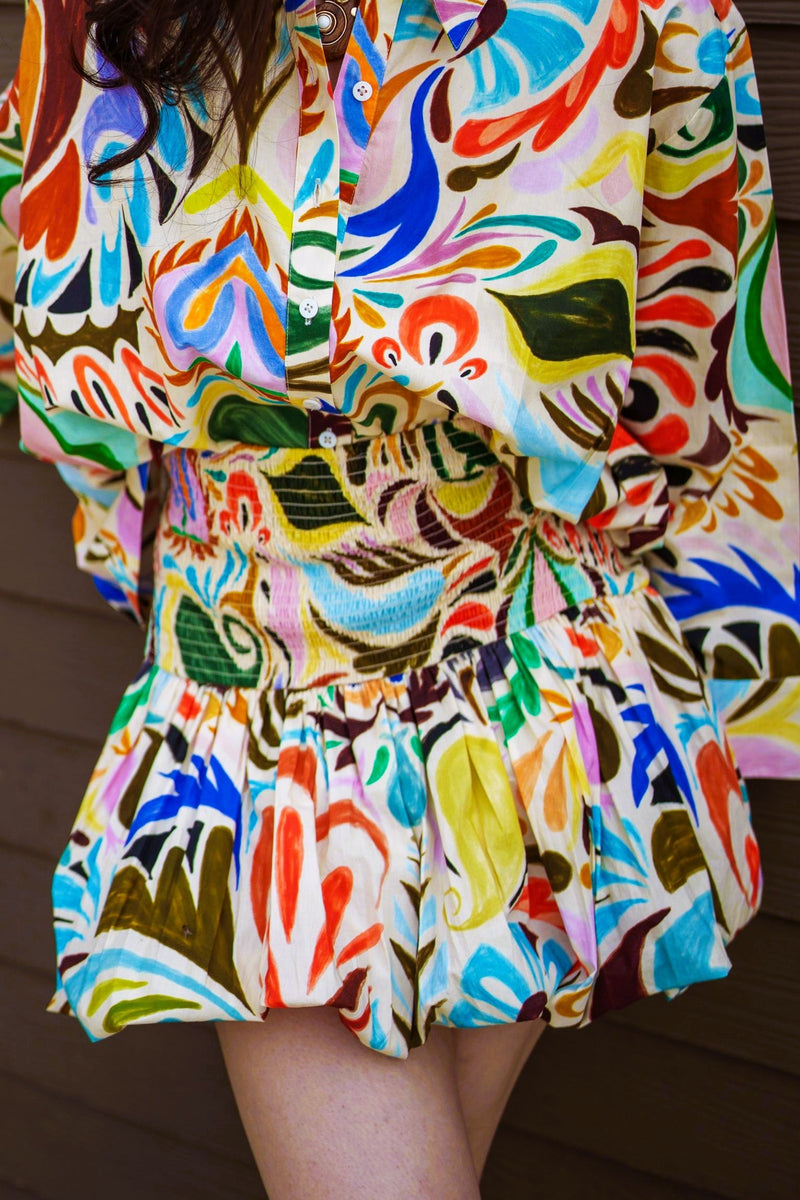 Paisley Kaleidoscope Balloon Skirt – Drawn