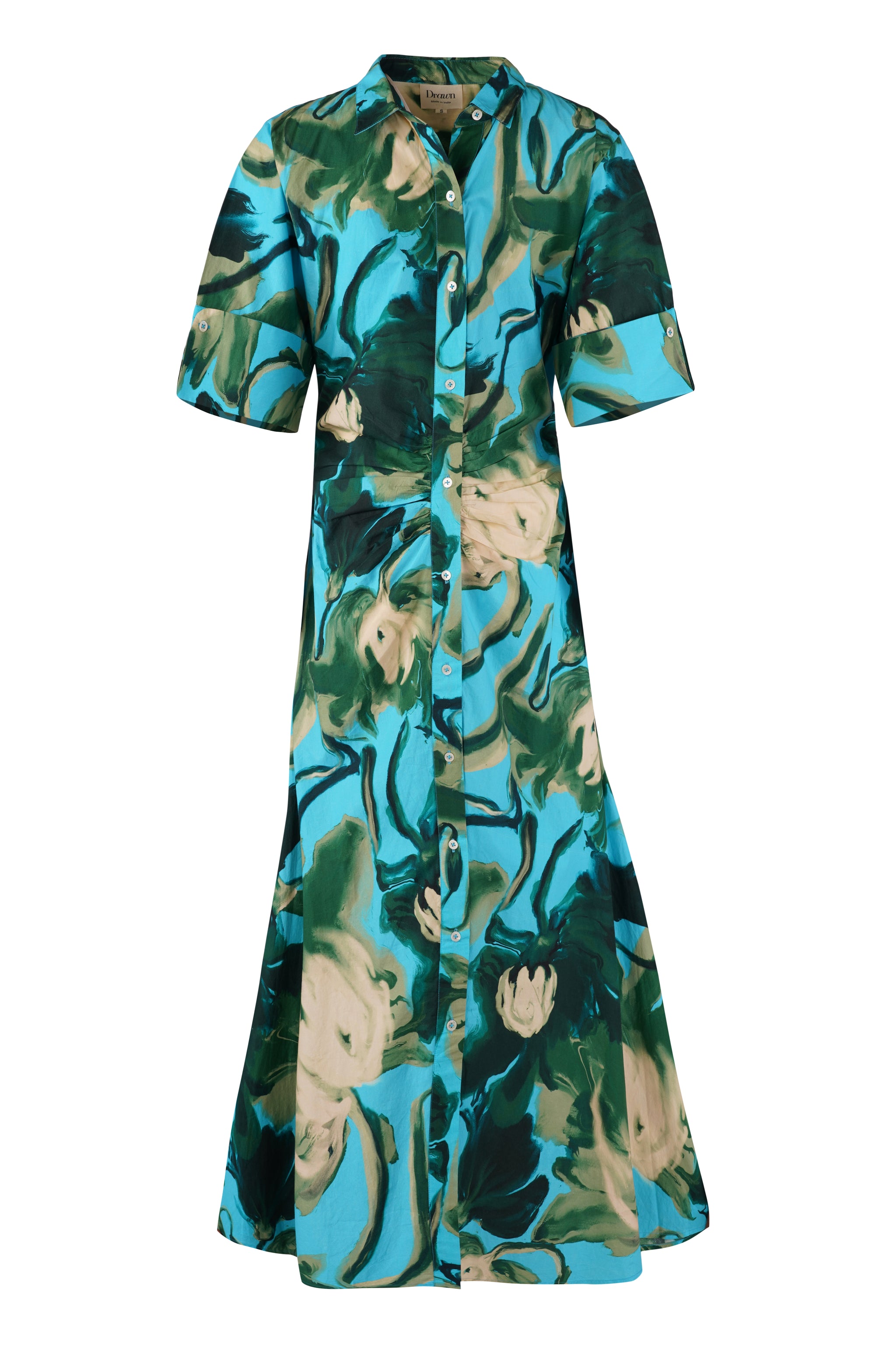 Midnight Magnolia Maxi Shirt Dress – Drawn ZORFIN PVT LIMITED