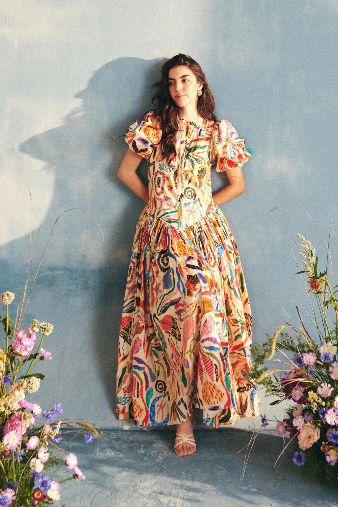 Flora Fauna Midi Dress – Drawn