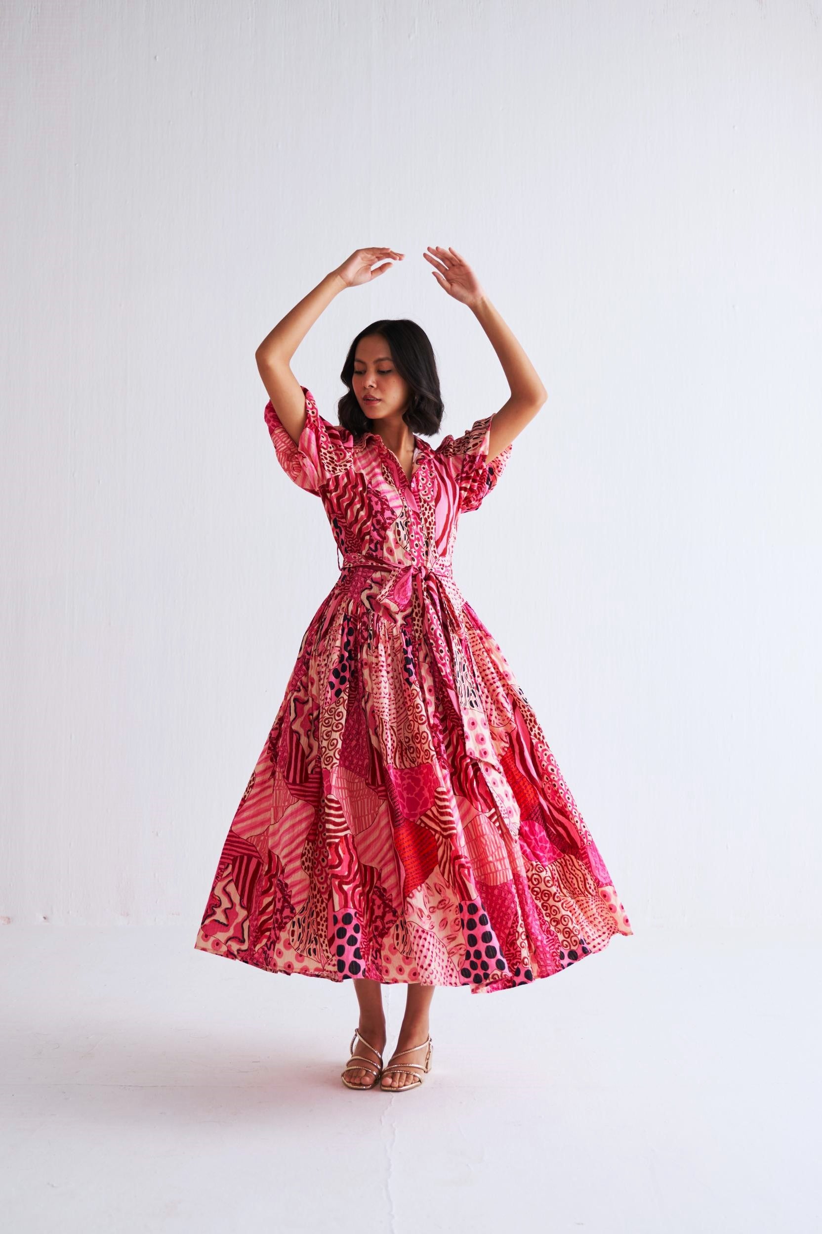 Valentine's Day 2025: Last Minute But Totally Worth-It Gifts For Your Beloved - News18 The Gilded Patchwork Midi Dress – Drawn | ZORFIN PRIVATE LIMITED